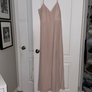 NWT pale blush bridesmaid dress